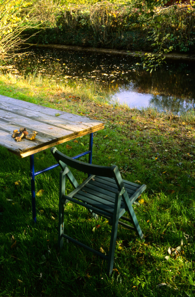 Justin Partyka Walnut tree farm table and chair