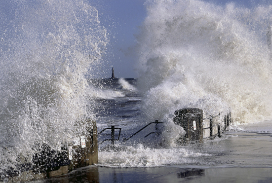 Water Rising Roger Coulam Seaham lighthouse