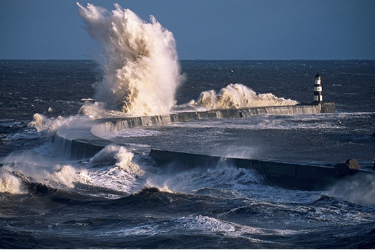 Water Rising Roger Coulam Tynemouth lighthouse