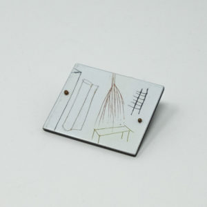 Amber Aced Pin by Judy McCaig