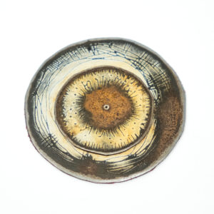 Amanda Denison Etched Slice Brooch
