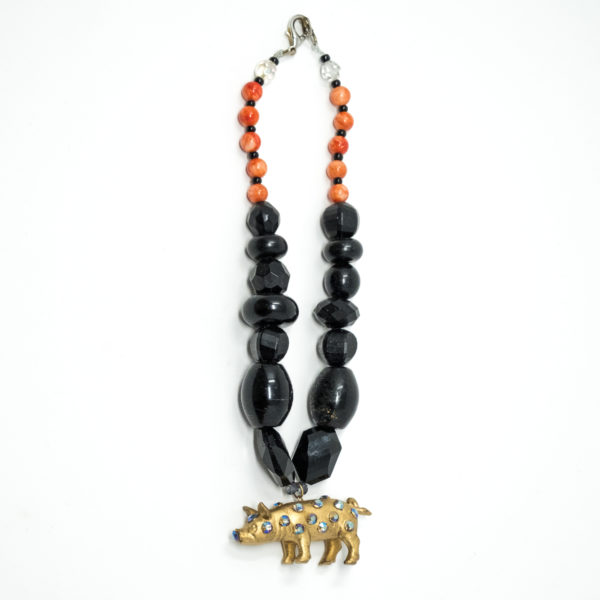 Kirsten Sonne: Golden Pig Necklace