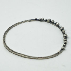 Sarah Drew Multi-Bobble Silver Bracelet