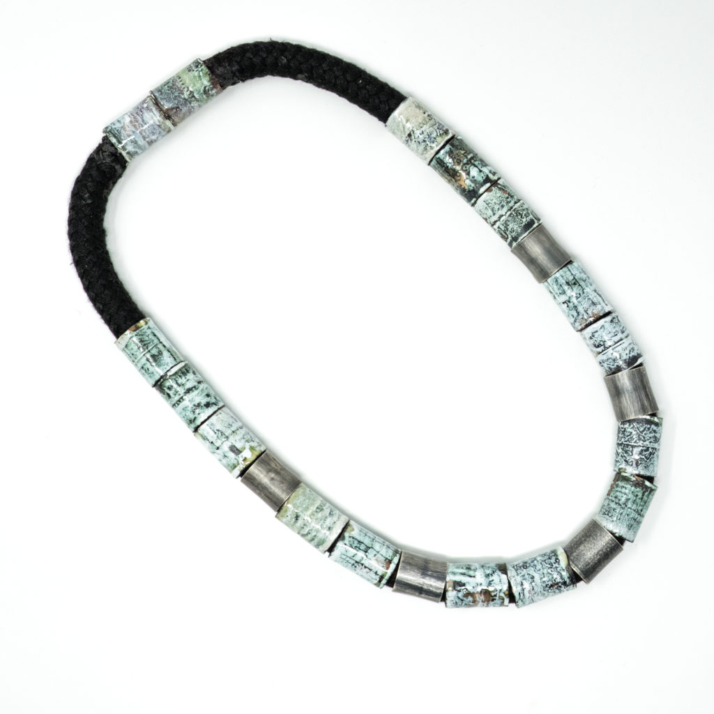 Amanda Denison tube enamel necklace