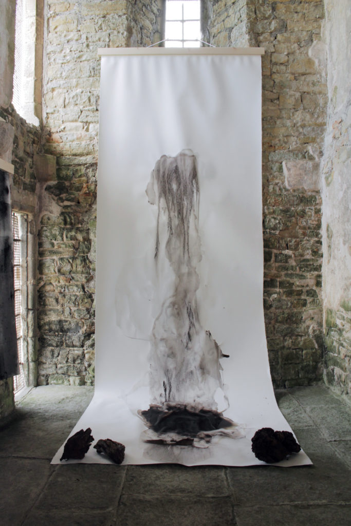 Long Peat drawing on show at SAW Festival, 2019