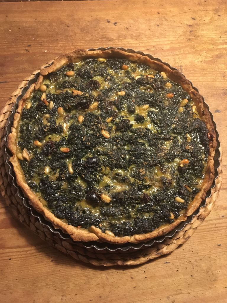 Sweet nettle tart