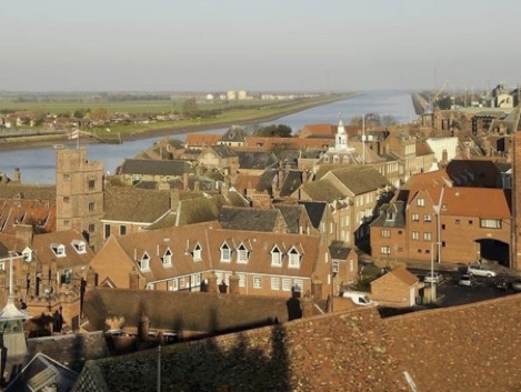 View of Kings Lynn showing almost no trees