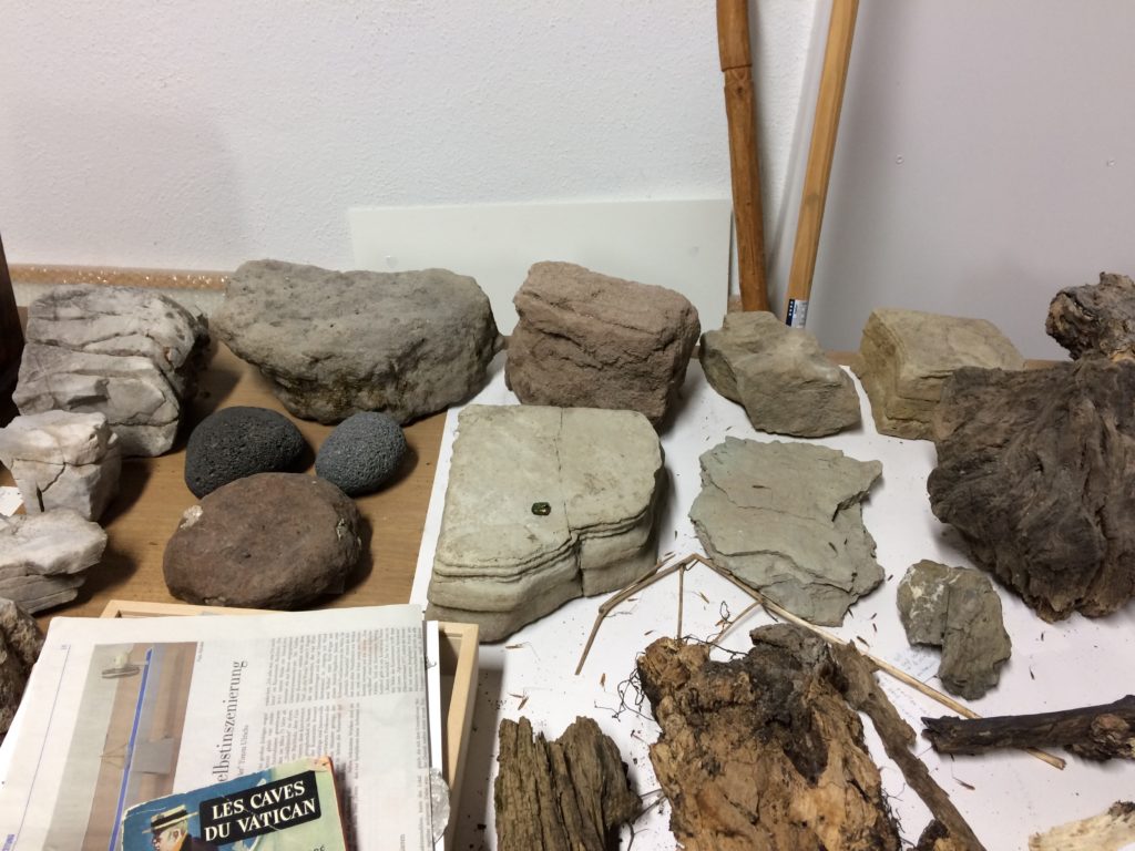 stones in herman's studio