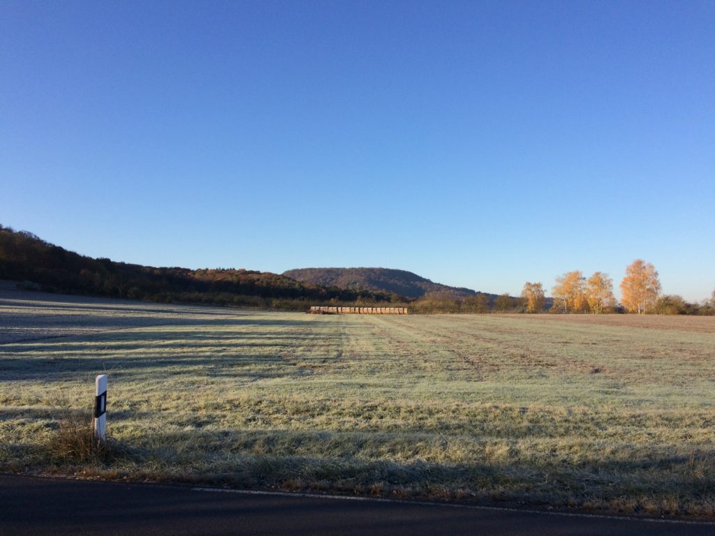 view over Steigerwald landscape near Eschenau