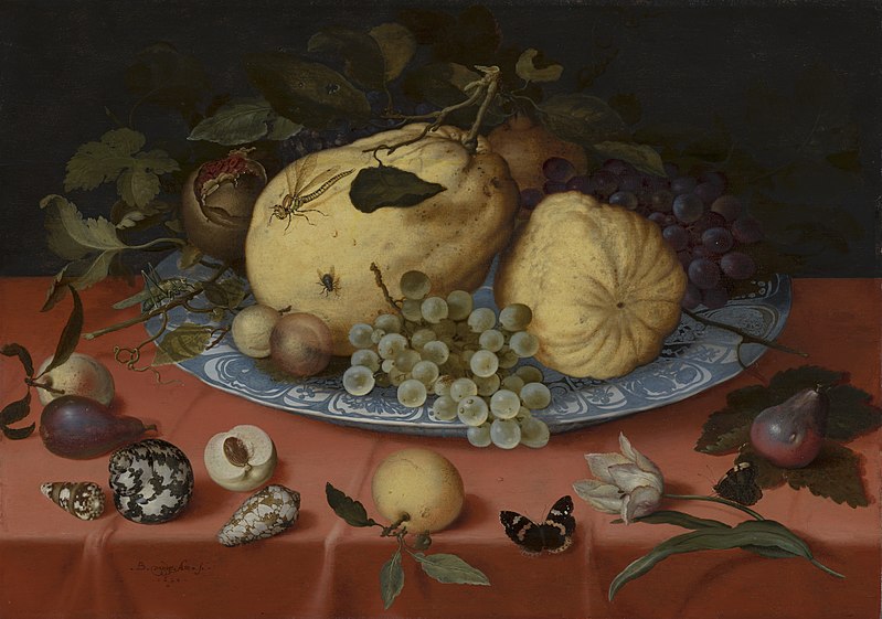 Fruit still life with shells