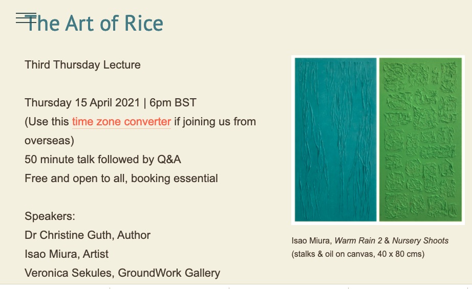 SISJAC Art of Rice event