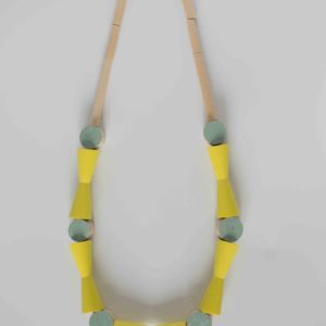 Yellow and Mint Necklace