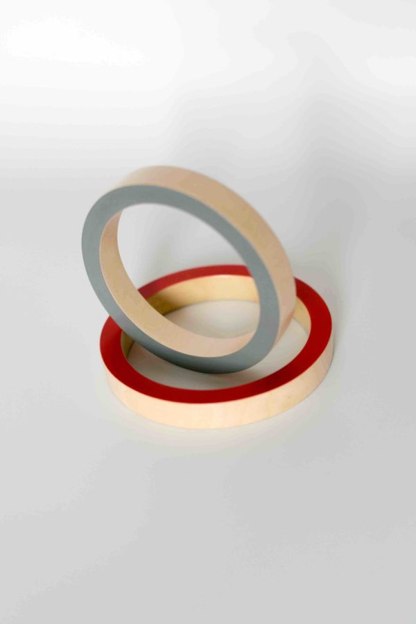 Red and Grey Sycamore Bangle