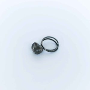 Oxidised Ball of Paper Ring
