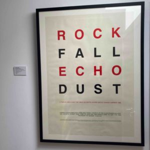 Hamish Fulton Rock Fall Echo Dust
