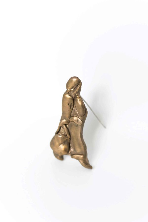 Old Woman with Empty Bag Brooch