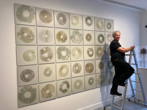 Chris Drury with Spore Grid