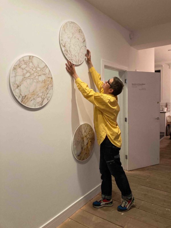 Myka Baum installing Still Life on Earth