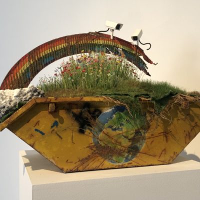 Landskip - Garden of Eden, mixed materials, 24cm (H) x 35cm (L) x 19cm (W), 2023.