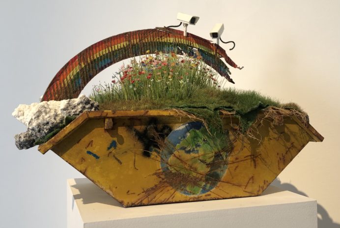 Landskip - Garden of Eden, mixed materials, 24cm (H) x 35cm (L) x 19cm (W), 2023.