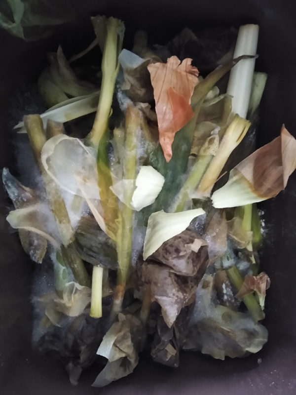 Liz Elton ‘Compost Bin Print 33, Mixing Greens and Browns’