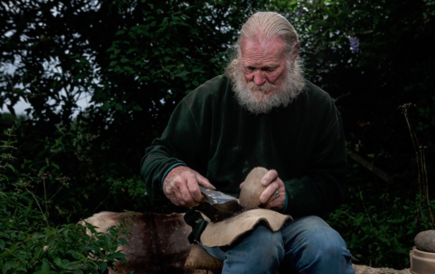 John Lord flintknapping