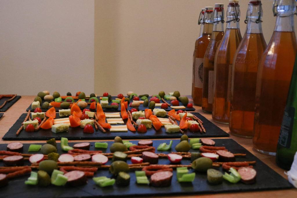 Bottles and nibbles