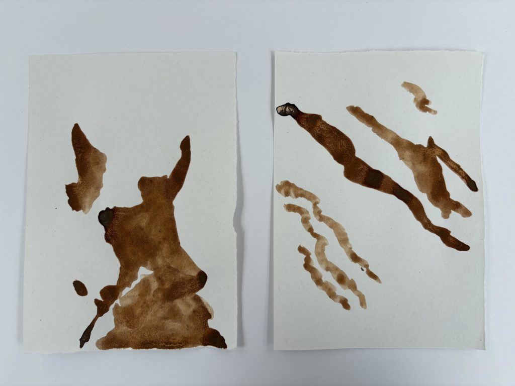 Louise Frances Smith wash drawings